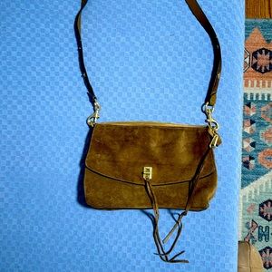 Rebecca Minkoff Brown Suede Boho Crossbody Purse